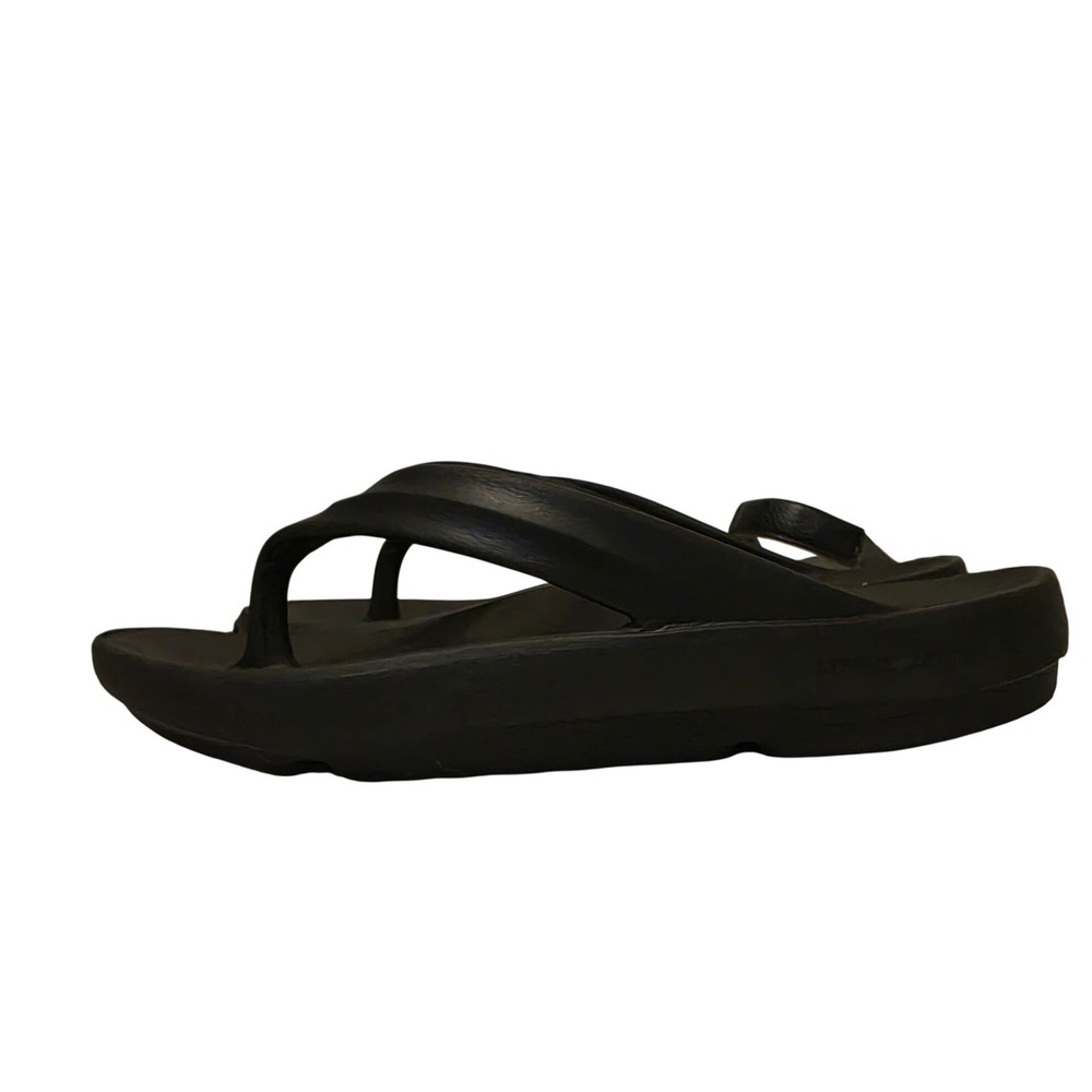Life is Good Black Thong‎ Sandals Comfort Flip Flops Womens Size 8